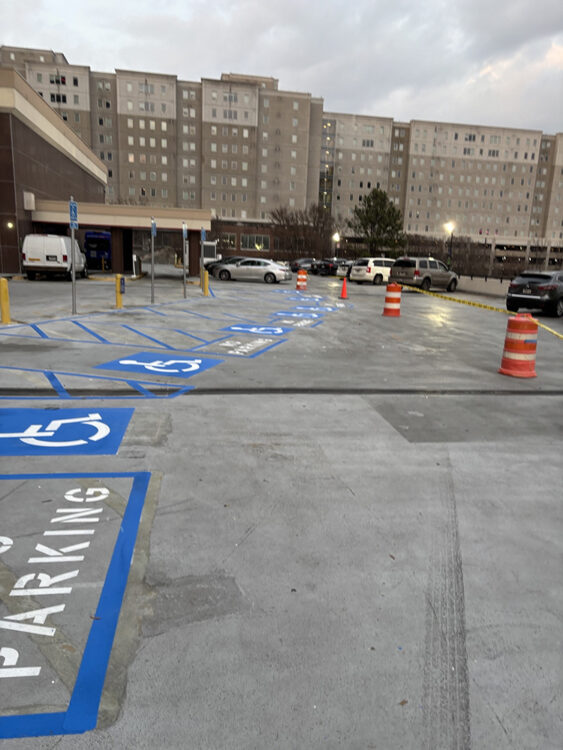 ADA Parking Improvements Completed at Parking Deck J in Atlanta, GA